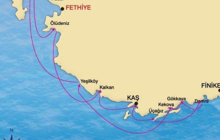 FETHIYE OLYMPOS CABIN CRUISE 4 DAYS