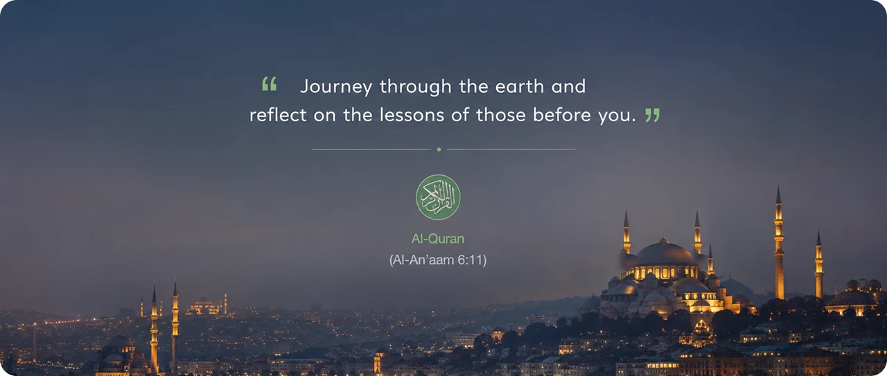 Journey through the earth and reflect on the lessons of those before you