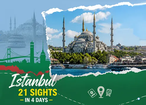 Blue Mosque on the Istanbul 21 Sights in 4 Days guided city tour